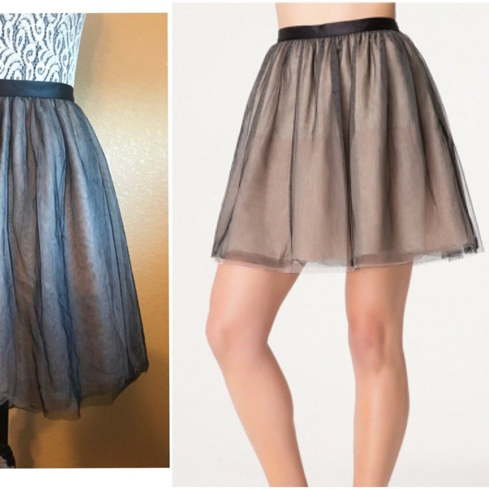 Bebe Layered Tullie Miniskirt